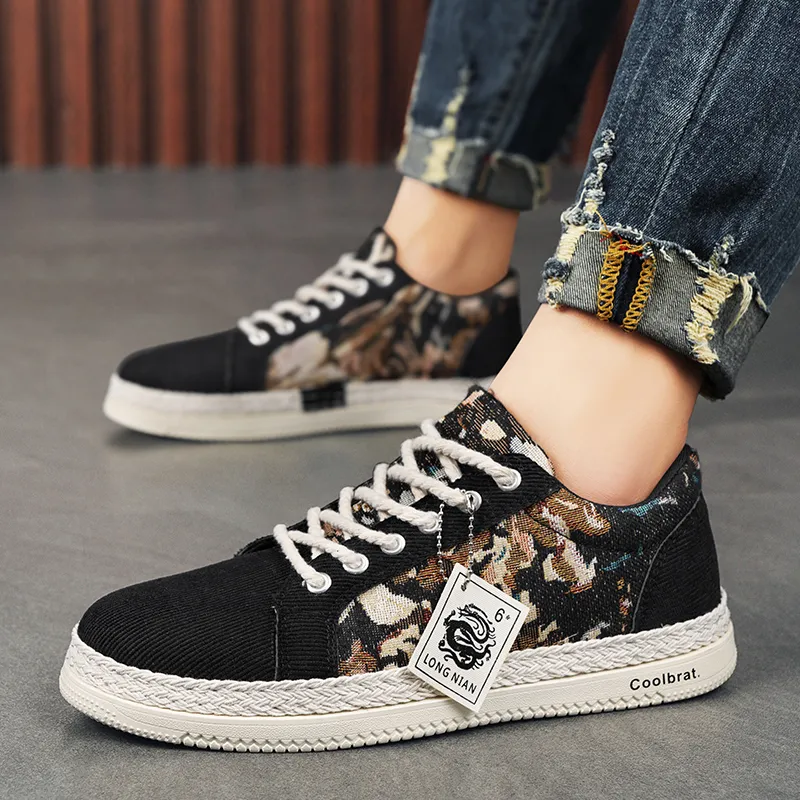 PLAY COBBLER Anti-Slip And Wear-Resistant Breathable Low-Top Skateboard Shoes Men's-1