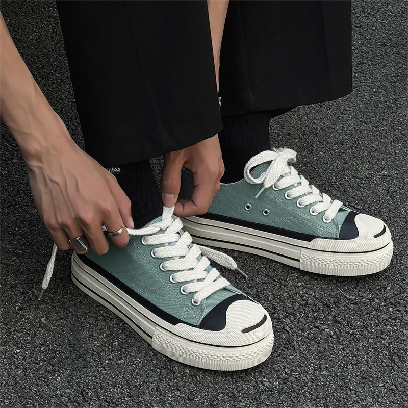 PLAY COBBLER Slip Resistant, Breathable, Height Increasing Low Top Canvas Shoes Men's-12