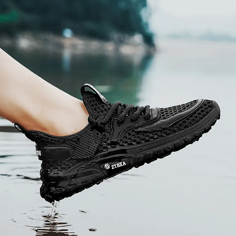 PLAY COBBLER Anti-Slip Wear-Resistant Breathable Quick Dry Lightweight Low-Top Outdoor Shoes Men's-8