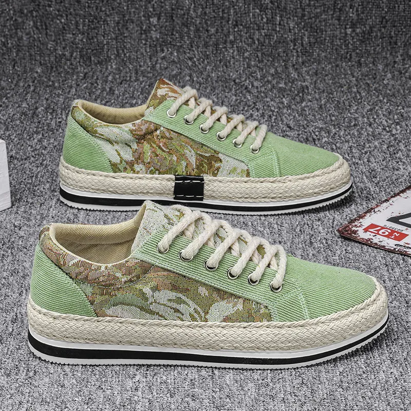 PLAY COBBLER Slip Resistant Breathable Low Top Canvas Shoes Men's-8