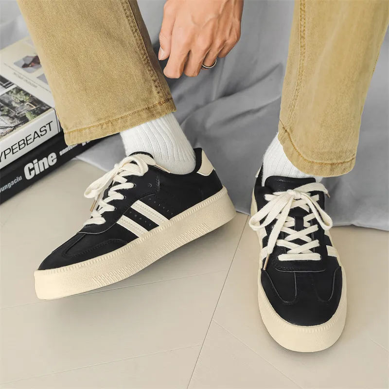 PLAY COBBLER Slip Resistant Low Top Skateboard Shoes Men's-9