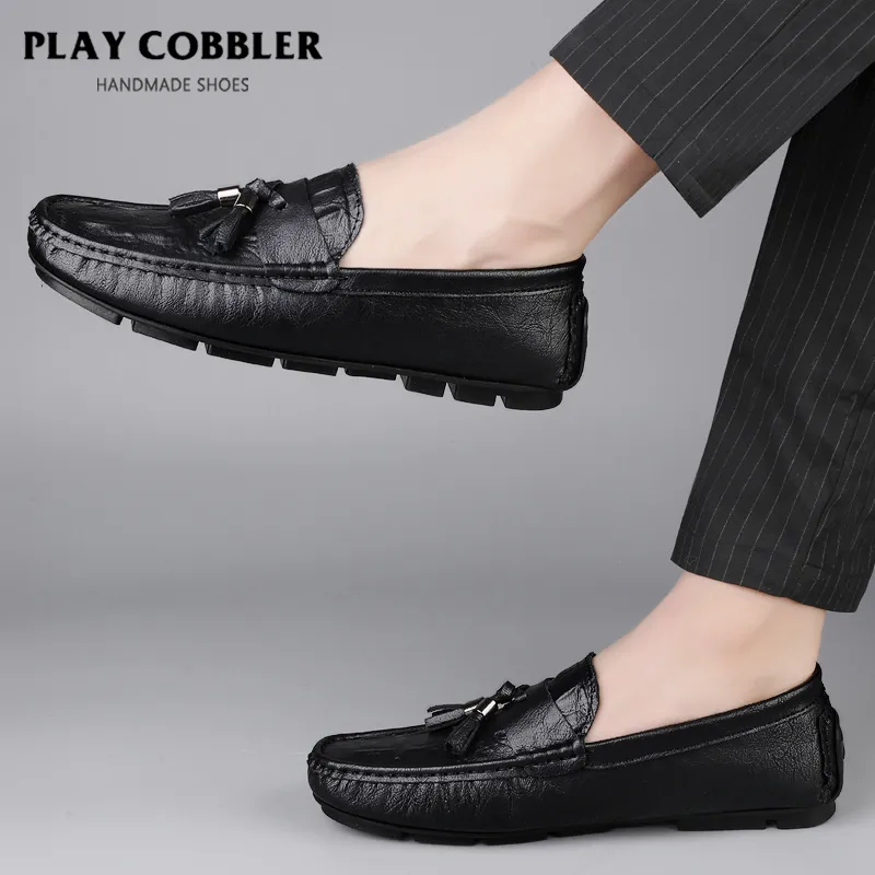 PLAY COBBLER Loafers Unisex Black/White-8