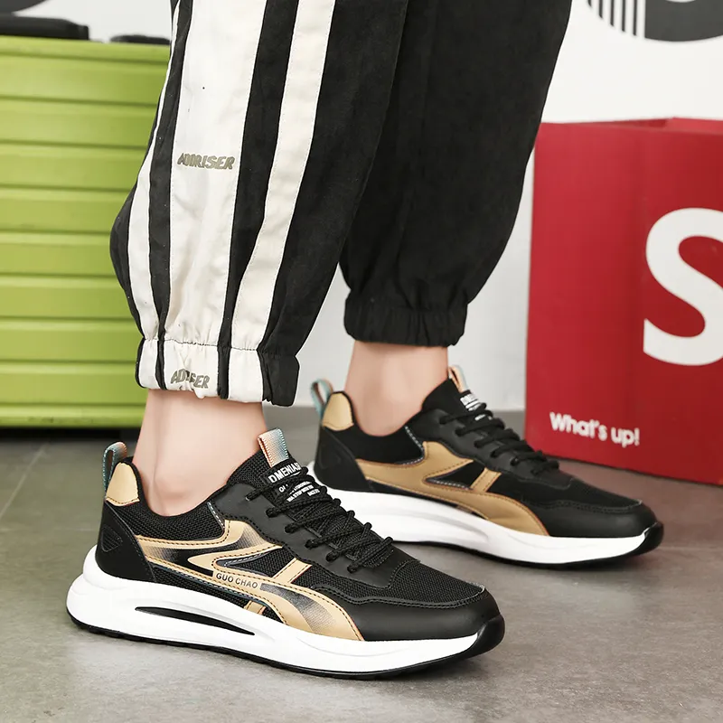 PLAY COBBLER Anti-Slip Wear-Resistant Breathable Lightweight Low-Top Long Distance Running Running Shoes Men's-8