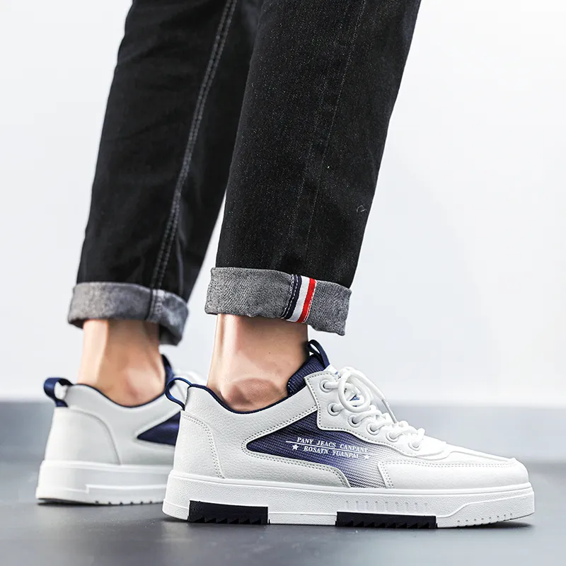 PLAY COBBLER Slip-Resistant Water-Resistant And Wear-Resistant Low-Top Skateboard Shoes Men's-16