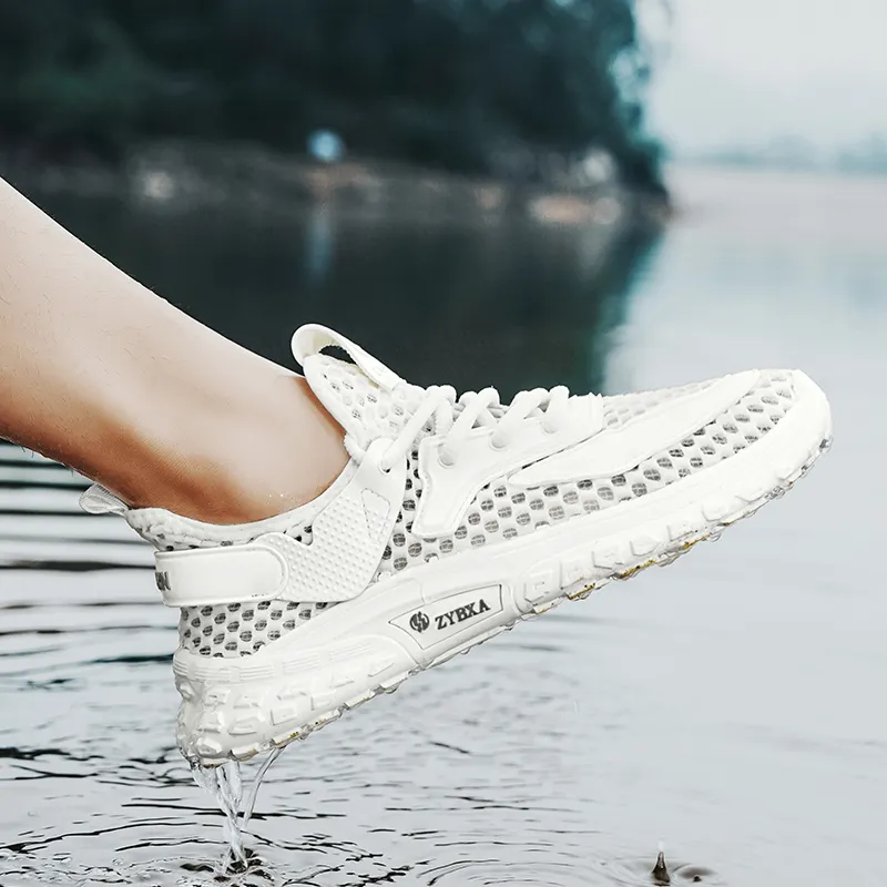 PLAY COBBLER Anti-Slip Wear-Resistant Breathable Quick Dry Lightweight Low-Top Outdoor Shoes Men's-3