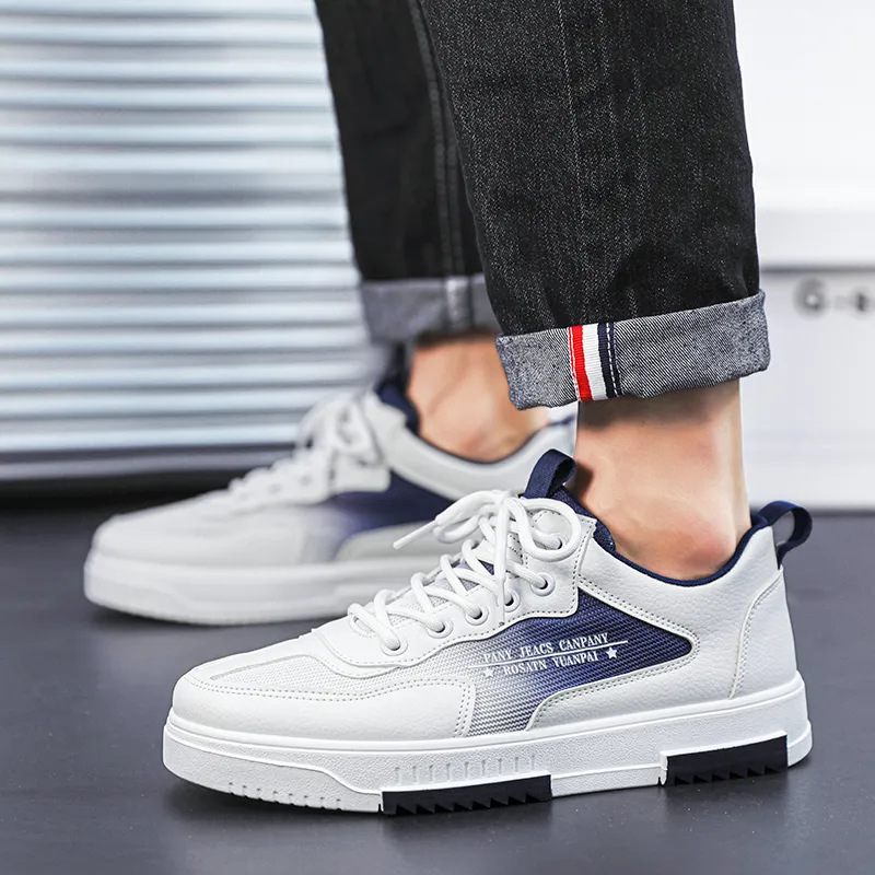 PLAY COBBLER Slip-Resistant Water-Resistant And Wear-Resistant Low-Top Skateboard Shoes Men's-14