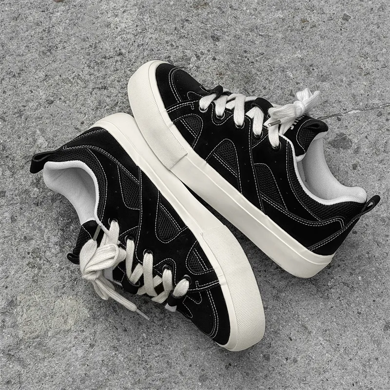 PLAY COBBLER Slip Resistant Cushioning Breathable Low Top Skateboard Shoes Men's-4