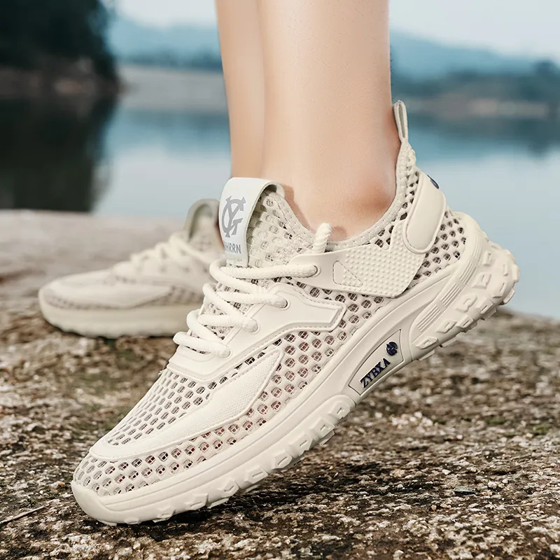 PLAY COBBLER Anti-Slip Wear-Resistant Breathable Quick Dry Lightweight Low-Top Outdoor Shoes Men's-11