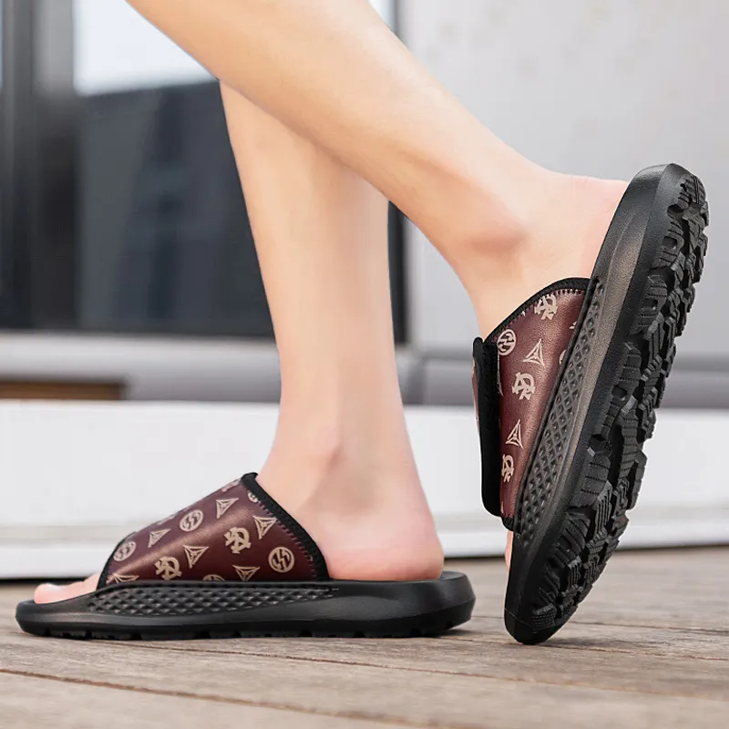 PLAY COBBLER Rubber Sole Slip Resistant Quick Dry Slide Slippers Men's-2