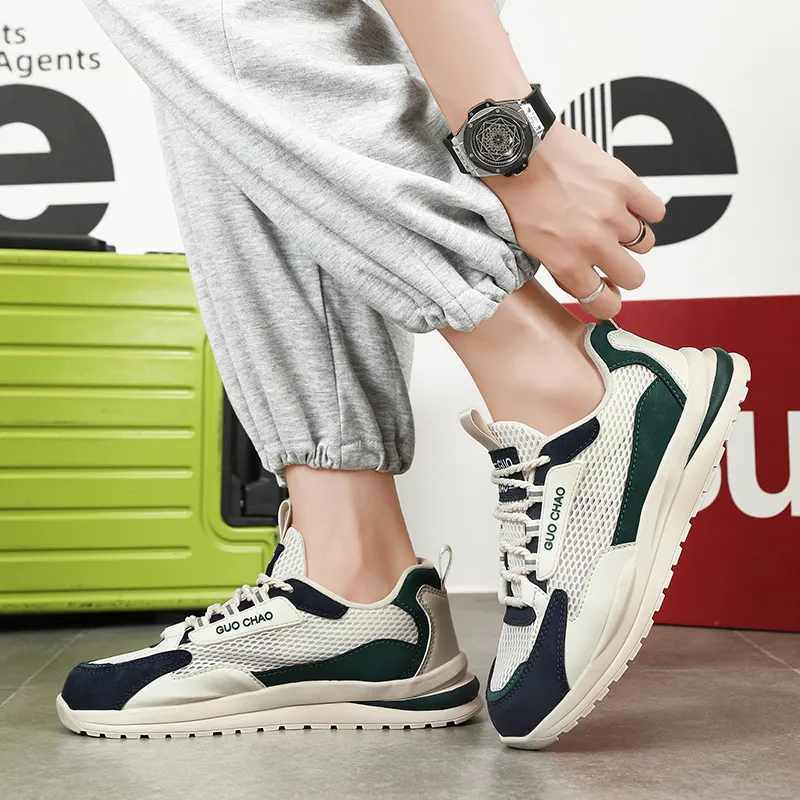 PLAY COBBLER Anti-Slip And Wear-Resistant Breathable Low-Top Chunky Sneakers Men's-15
