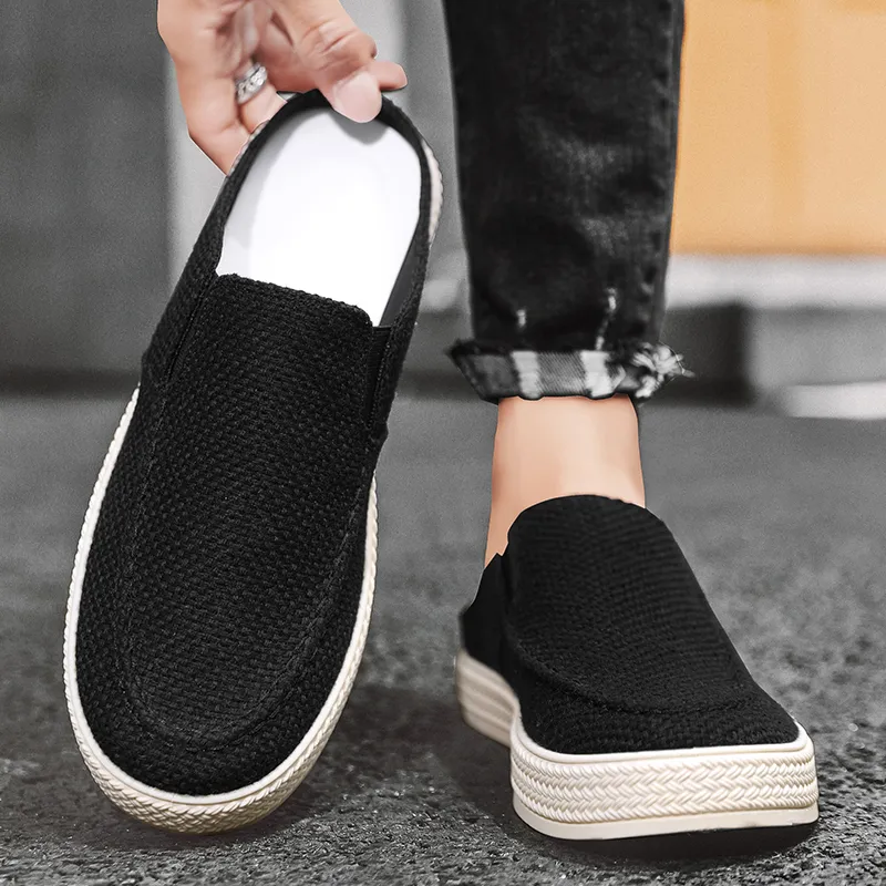 PLAY COBBLER Stitching Slip Resistant Wrap toe Slippers Men's-2