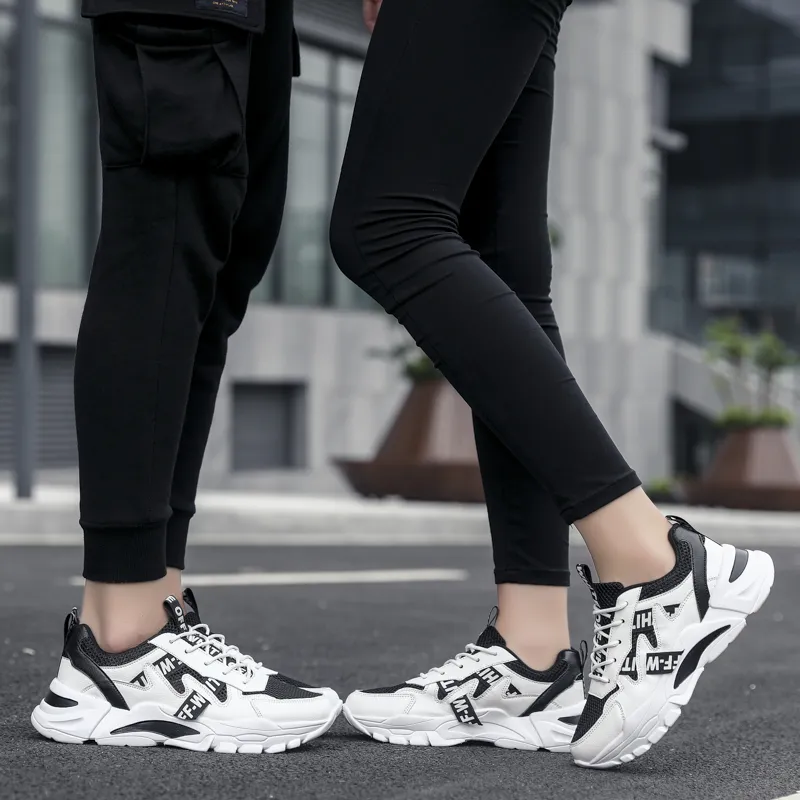 PLAY COBBLER Slip-Resistant Breathable Lightweight Low-Top Chunky Sneakers Unisex-8