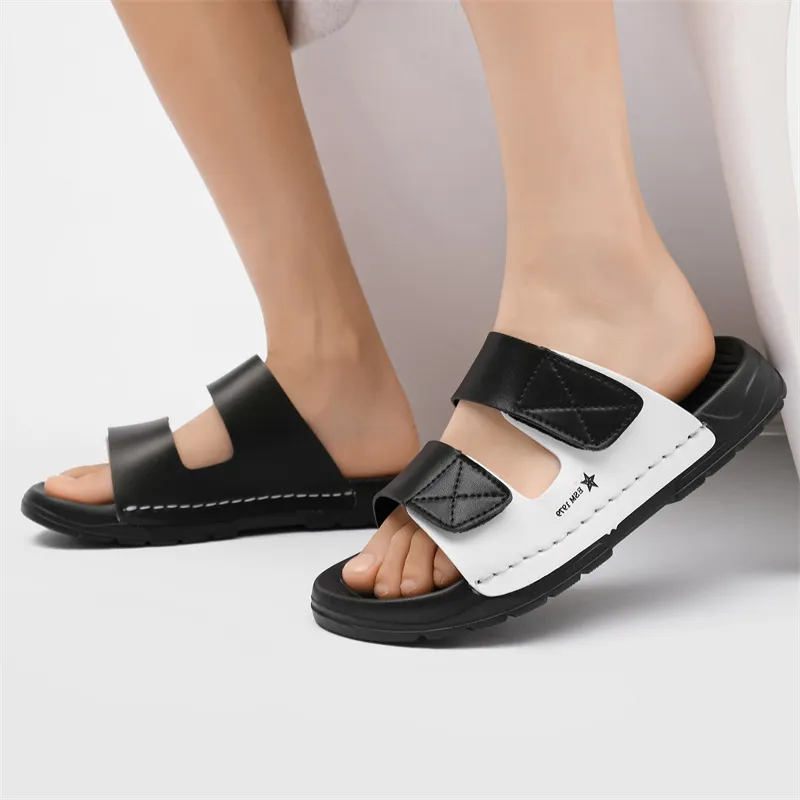 PLAY COBBLER Rubber Sole Slip Resistant Slide Slippers Men's-4