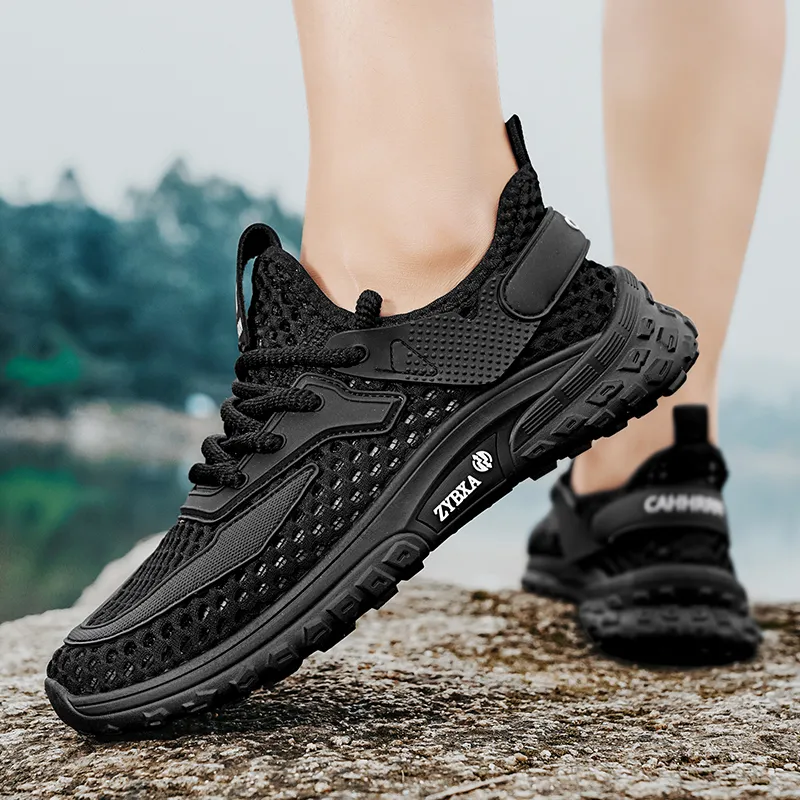 PLAY COBBLER Anti-Slip Wear-Resistant Breathable Quick Dry Lightweight Low-Top Outdoor Shoes Men's-9