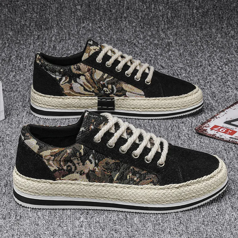 PLAY COBBLER Slip Resistant Breathable Low Top Canvas Shoes Men's-2