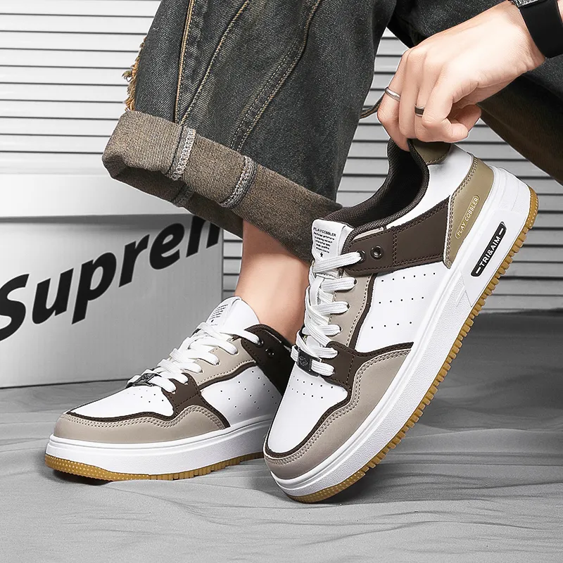 PLAY COBBLER Warm Slip-Resistant Cushioning Low-Top Skateboard Shoes Unisex-9