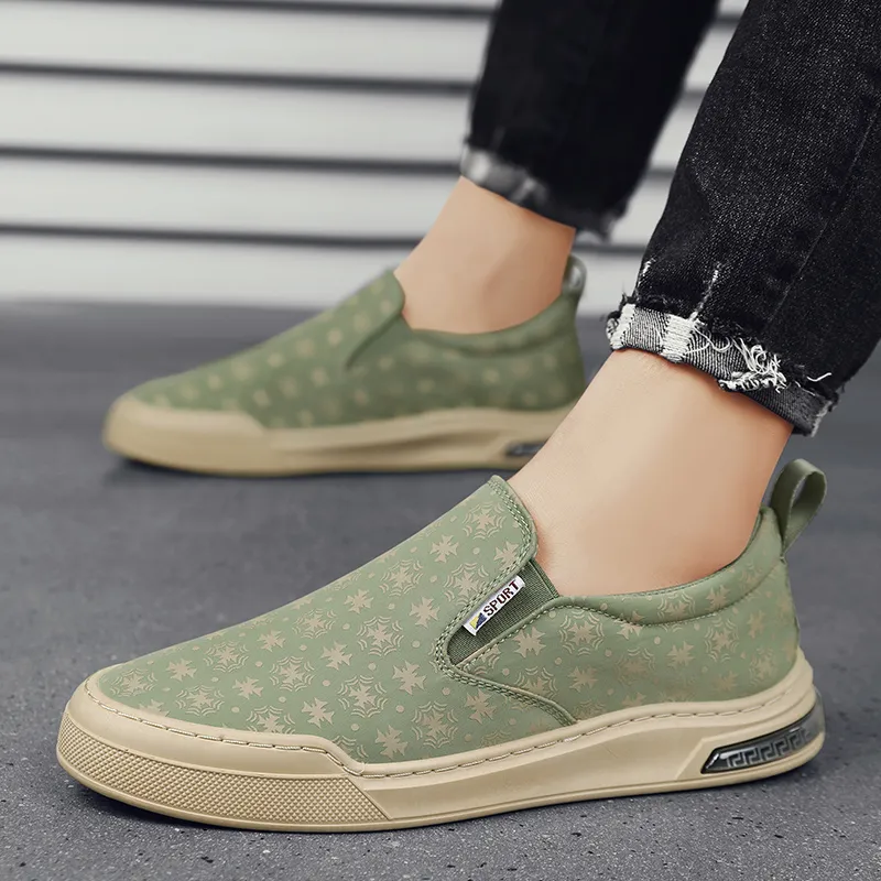 PLAY COBBLER Anti-Slip Wear-Resistant Breathable Moisture-Wicking Low-Top Canvas Shoes Men's-13