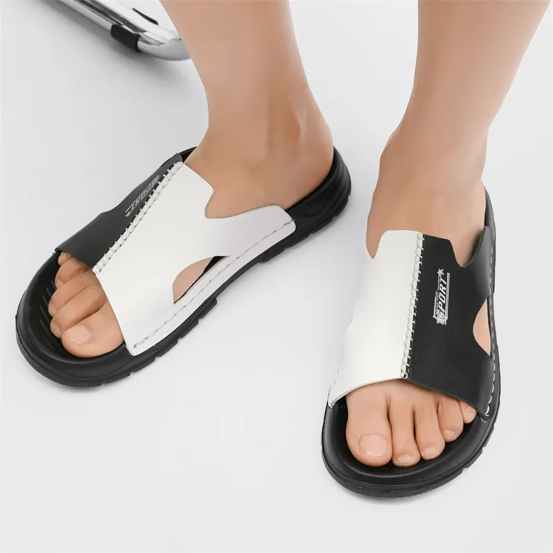 PLAY COBBLER Rubber Sole Slip Resistant Slide Slippers Men's-9
