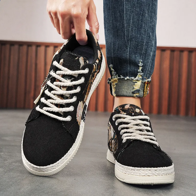 PLAY COBBLER Anti-Slip And Wear-Resistant Breathable Low-Top Skateboard Shoes Men's-3