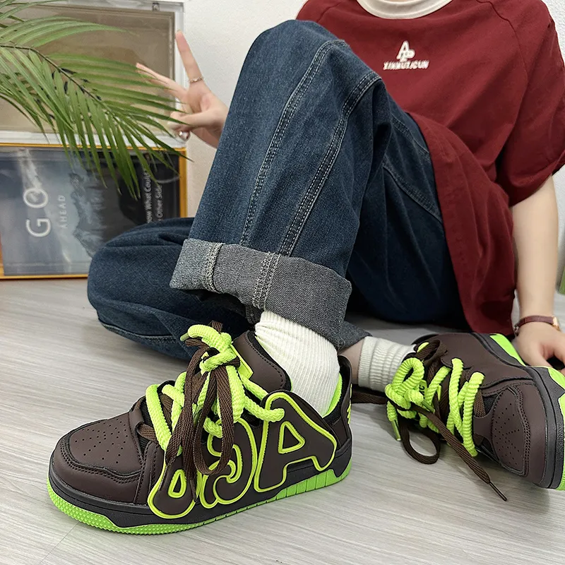 PLAY COBBLER Coverage Cushioning Low-Top Skateboard Shoes Unisex-7
