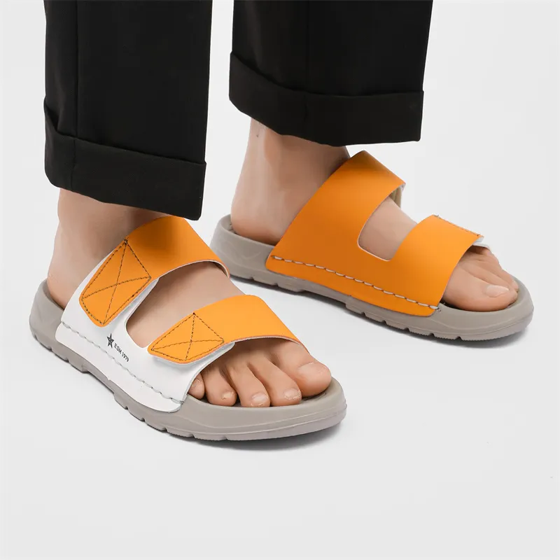 PLAY COBBLER Rubber Sole Slip Resistant Slide Slippers Men's-6