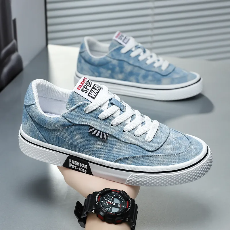 PLAY COBBLER Slip Resistant, Abrasion Resistant, Breathable Low Top Canvas Shoes Men's-8