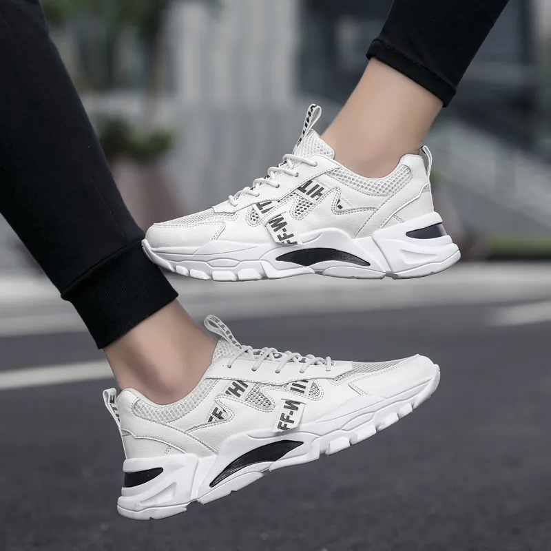 PLAY COBBLER Slip-Resistant Breathable Lightweight Low-Top Chunky Sneakers Unisex-3