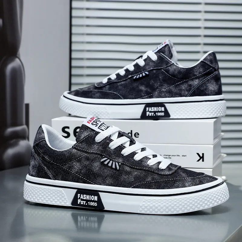PLAY COBBLER Slip Resistant, Abrasion Resistant, Breathable Low Top Canvas Shoes Men's-4
