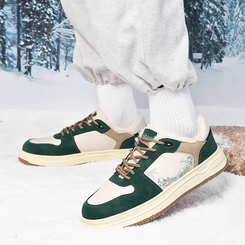 PLAY COBBLER Coverage Warm Low Top Skateboard Shoes Unisex-4