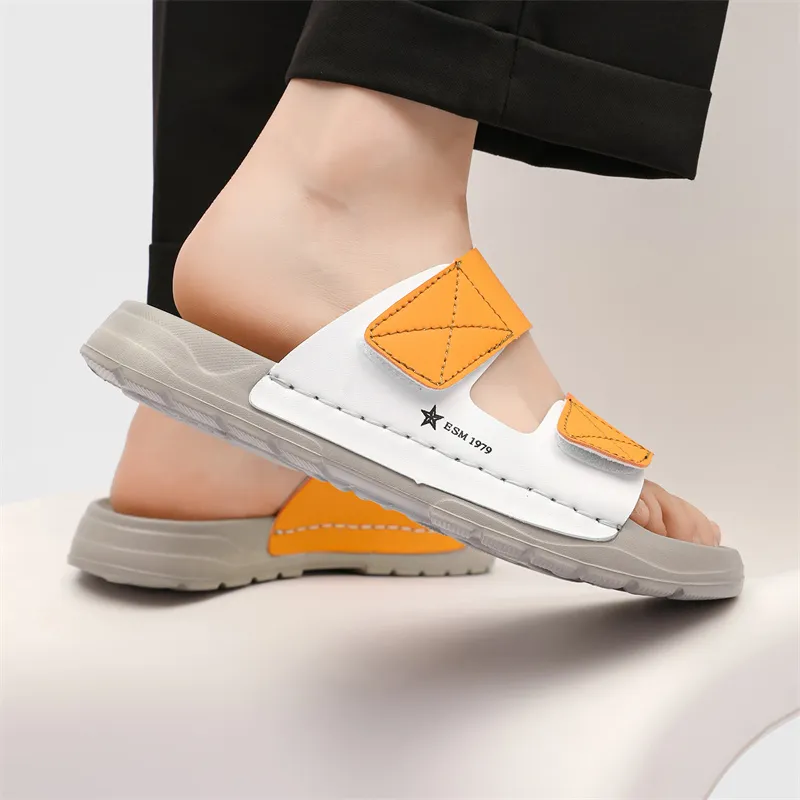 PLAY COBBLER Rubber Sole Slip Resistant Slide Slippers Men's-9