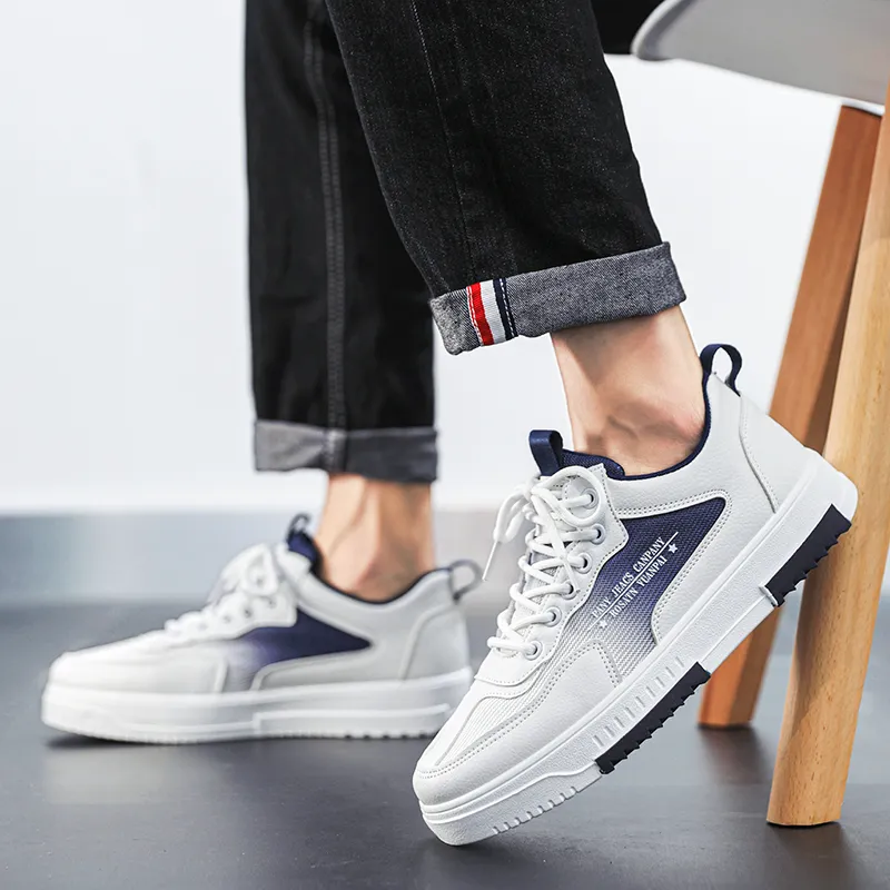 PLAY COBBLER Slip-Resistant Water-Resistant And Wear-Resistant Low-Top Skateboard Shoes Men's-15