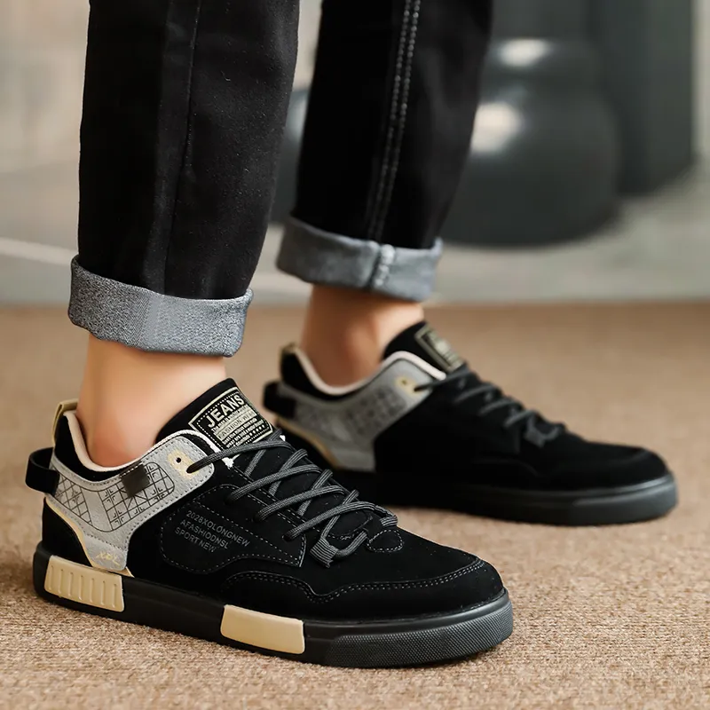 PLAY COBBLER Wrapping Anti-Slip Shock-Absorbing And Wear-Resistant Low-Top Skateboard Shoes Men's-6