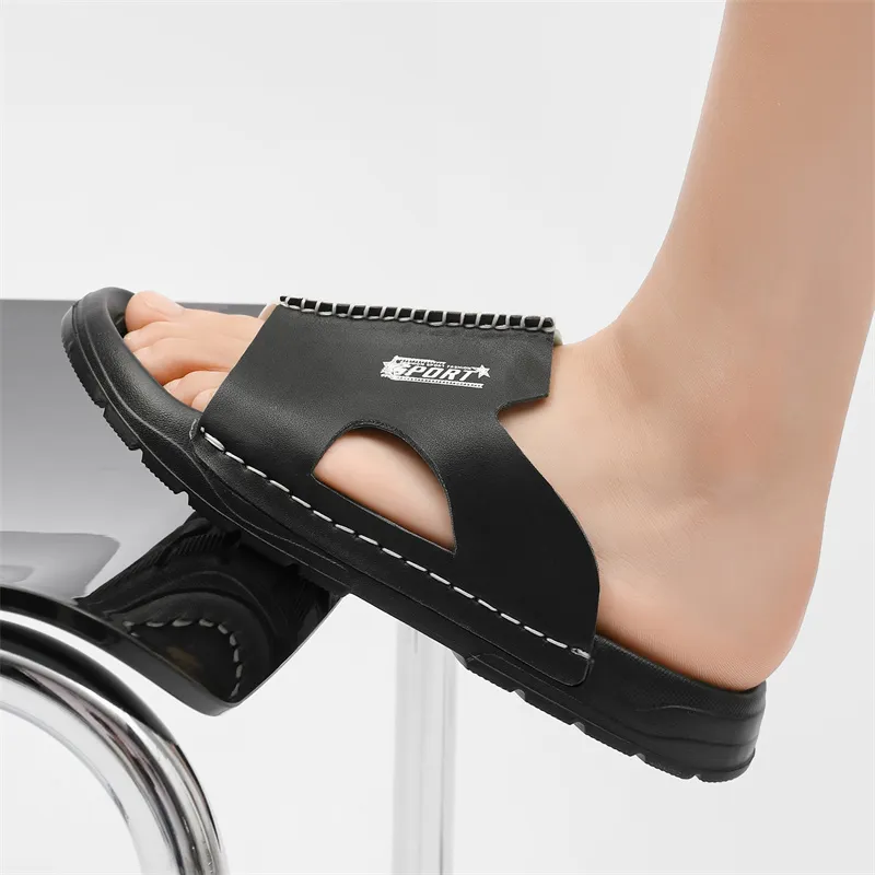 PLAY COBBLER Rubber Sole Slip Resistant Slide Slippers Men's-7