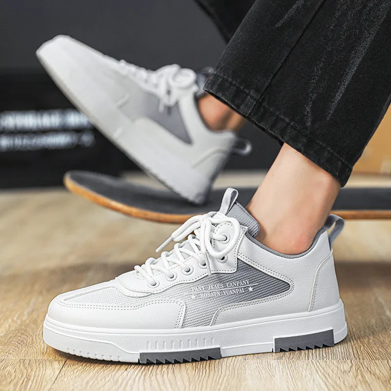 PLAY COBBLER Slip-Resistant Water-Resistant And Wear-Resistant Low-Top Skateboard Shoes Men's-5
