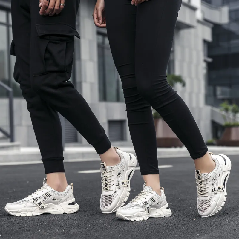PLAY COBBLER Slip-Resistant Breathable Lightweight Low-Top Chunky Sneakers Unisex-14