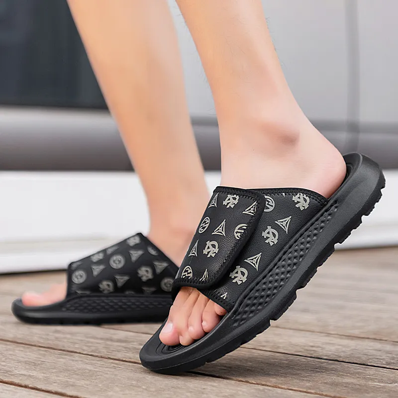 PLAY COBBLER Rubber Sole Slip Resistant Quick Dry Slide Slippers Men's-8