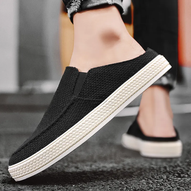 PLAY COBBLER Stitching Slip Resistant Wrap toe Slippers Men's-3