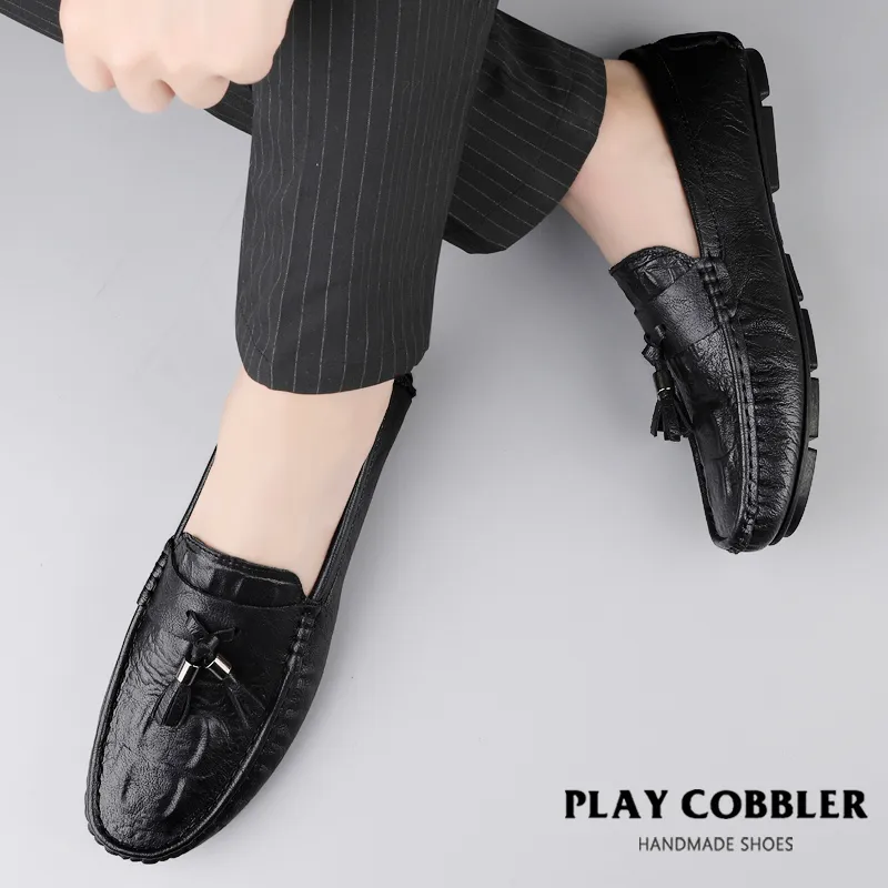 PLAY COBBLER Loafers Unisex Black/White-9