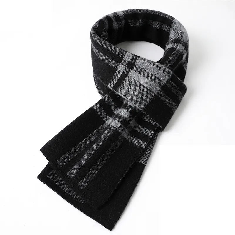 Jiu Ji Cashmere Knit Scarves Men's-5