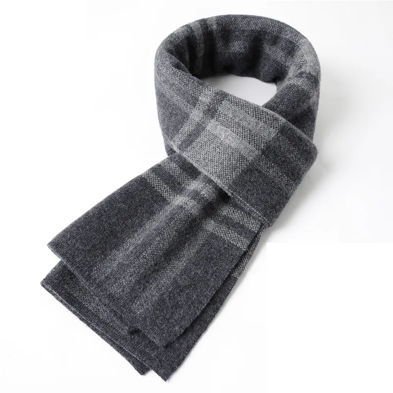Jiu Ji Cashmere Knit Scarves Men's-2