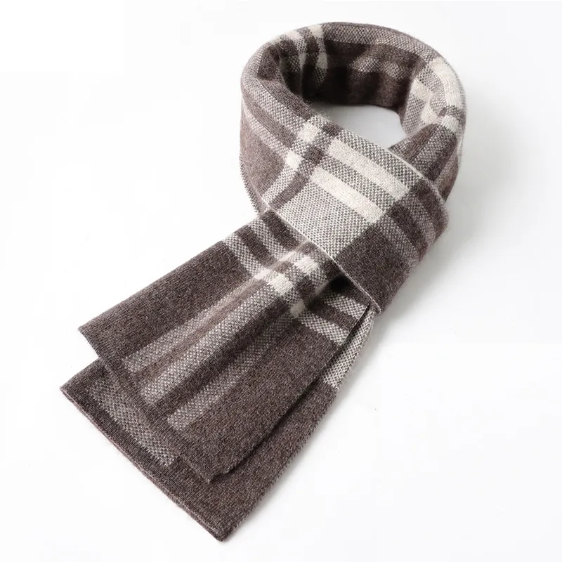 Jiu Ji Cashmere Knit Scarves Men's-8