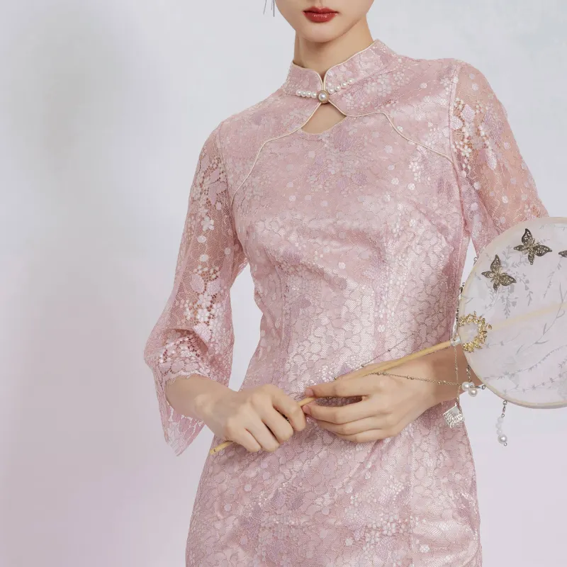 JINYE ORIENTAL Cheongsams Women's Pink-2