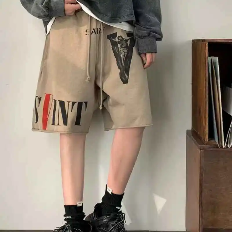 ZMHT Casual Shorts Unisex Khaki-1