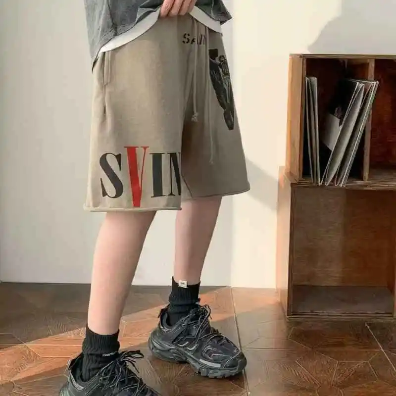 ZMHT Casual Shorts Unisex Khaki-2