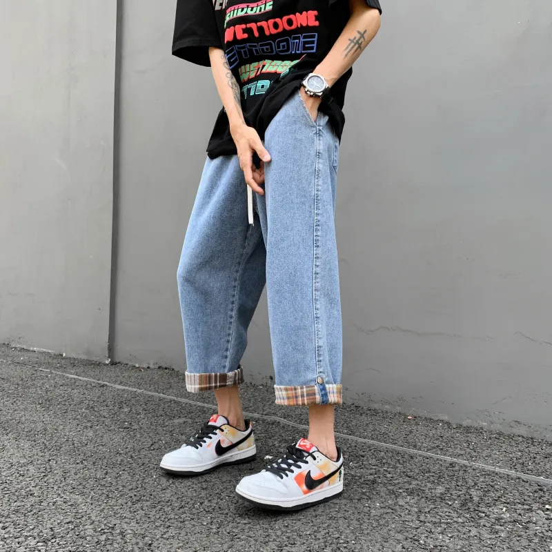 ZMHT Denim Shorts Unisex Light Blue-3