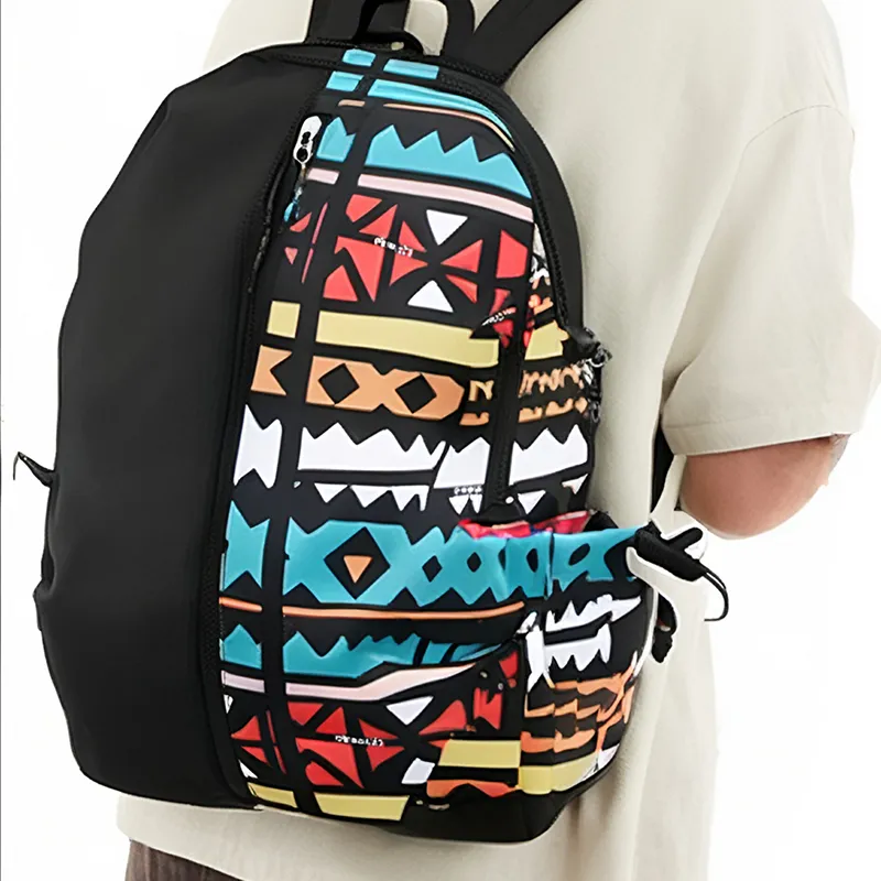 DJ.SPIRIT Nylon Backpack Regular Unisex Multicolor-2