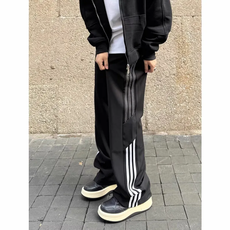 ZMHT Casual Pants Unisex Black-3