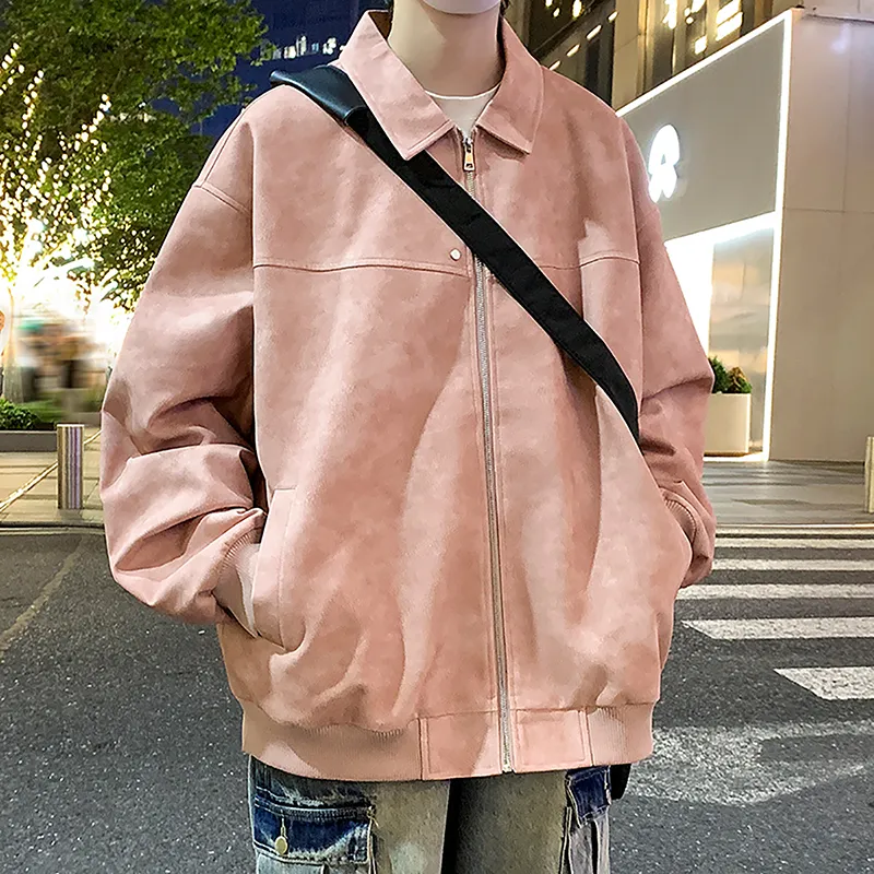 ZMHT Leather Jacket Unisex Pink-3