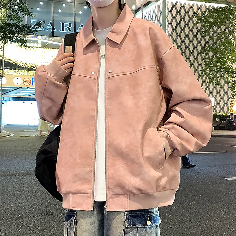 ZMHT Leather Jacket Unisex Pink-2