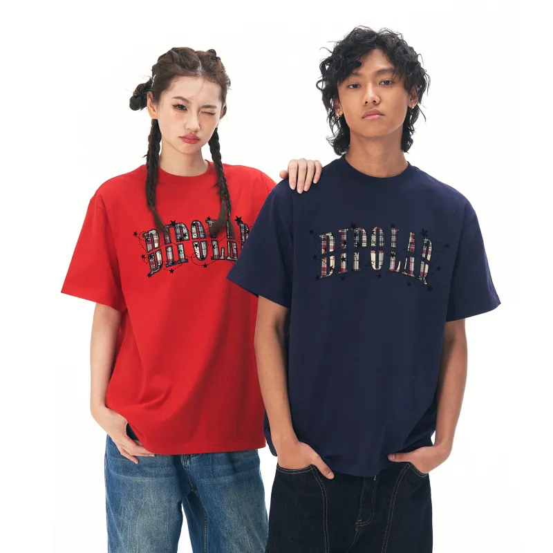 BIPOLAR Summer 100% Cotton American Vintage Hip Hop T Shirt For Men Unisex-9